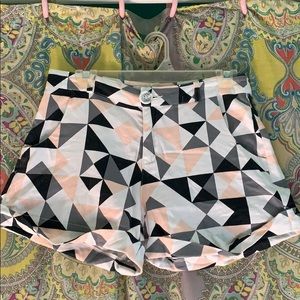 Barely worn geometric shorts from Francesca’s